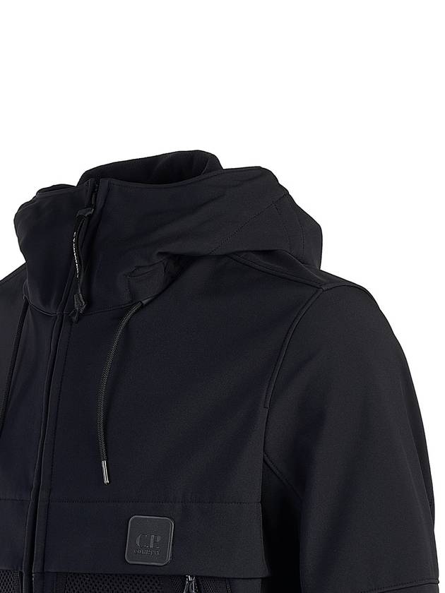 Men's Metropolis Shell Hooded Jacket Black - CP COMPANY - BALAAN 6