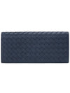 Intrecciato Continental Long Wallet Navy - BOTTEGA VENETA - BALAAN 1