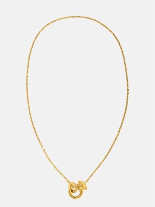 Women Medusa Rolo Chain Polished Necklace Gold - VERSACE - BALAAN 2