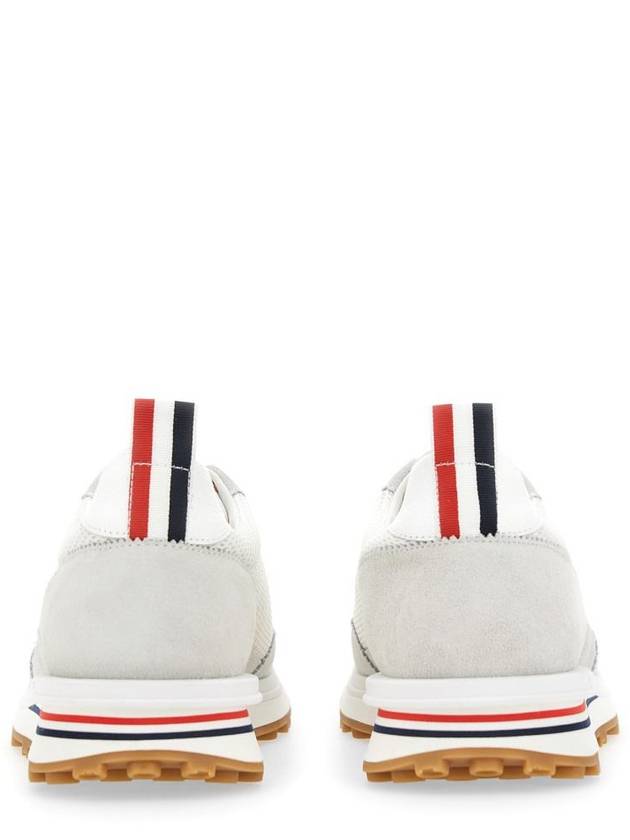 Thom Women Browne Nylon Tech Runner Low Top Sneakers Grey White - THOM BROWNE - BALAAN 4