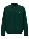 Harrington Logo Embroidered Zip-Up Jacket Green - POLO RALPH LAUREN - BALAAN 2