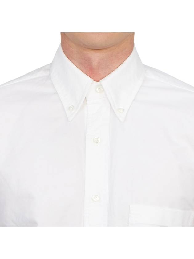 Armband Oxford Long Sleeve Shirt White - THOM BROWNE - BALAAN 6