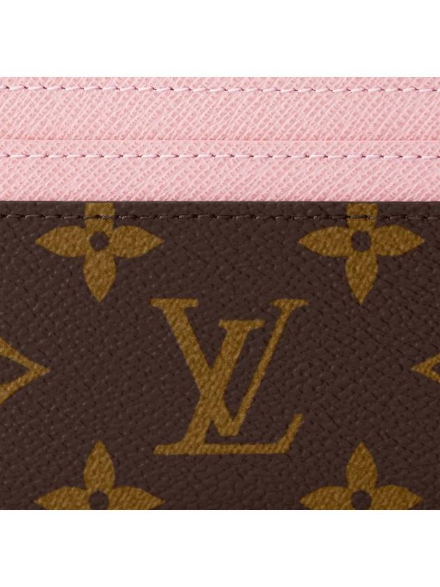 LV Charm Monogram Card Wallet Pink Brown - LOUIS VUITTON - BALAAN 6