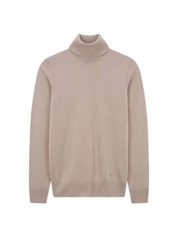 Men s Soft Cashmere Turtleneck Sweater Beige 270595 - EMPORIO ARMANI - BALAAN 1