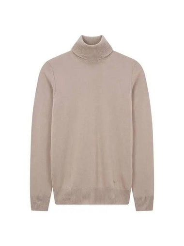 Men s Soft Cashmere Turtleneck Sweater Beige 270595 - EMPORIO ARMANI - BALAAN 1