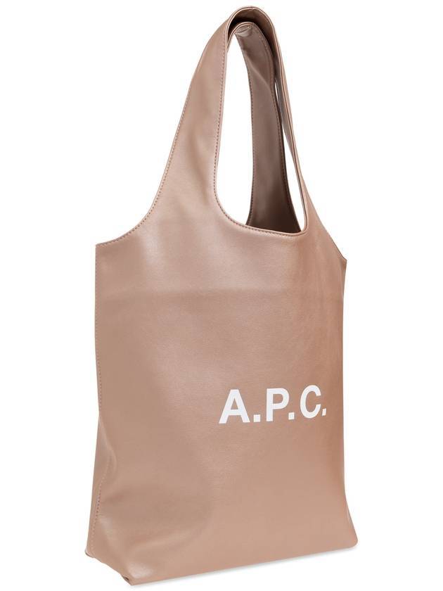 Ninon Small Recycled Leather Tote Bag Satin Pink - A.P.C. - BALAAN 7