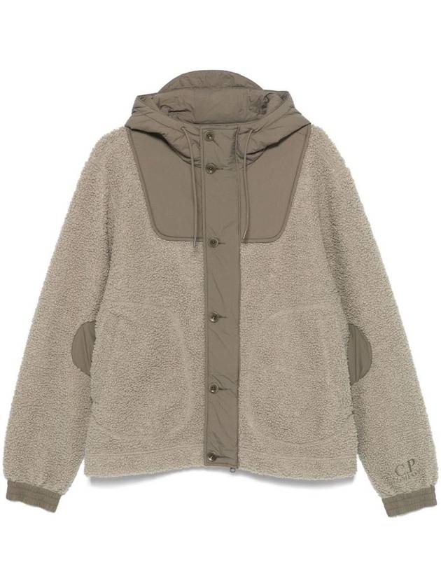 Polar Shell Mix Hooded Jacket Light Olive Green - CP COMPANY - BALAAN 2