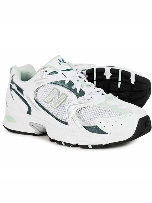 530 Low Top Sneakers Green White - NEW BALANCE - BALAAN 3