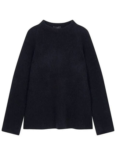 Women s Alpaca Blend High Neck Knit Black - EMPORIO ARMANI - BALAAN 1