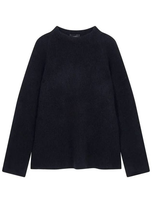 Women s Alpaca Blend High Neck Knit Black - EMPORIO ARMANI - BALAAN 1