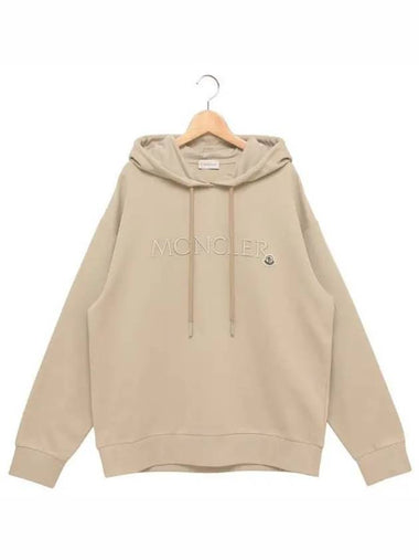 24 8G00016 89A1K 20J Logo Embroidered Hoodie - MONCLER - BALAAN 1