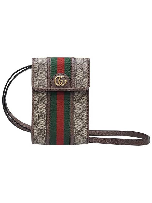 Women s 625757 GG Logo Supreme Canvas Ophidia Mini Flap Crossbody Bag - GUCCI - BALAAN 3