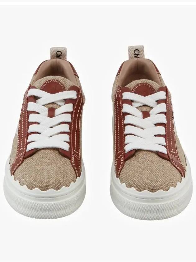 Lauren Leather Converse Low Top Sneakers Brown - CHLOE - BALAAN 4