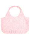 Flower Jacquard Shopper Tote Bag Light Pink - RHEEMIN - BALAAN 3