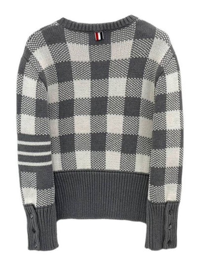 Gingham check knit MKA392A 055 - THOM BROWNE - BALAAN 2