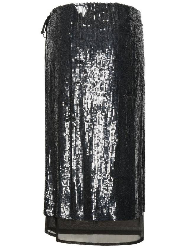 P.A.R.O.S.H. 'Glare' Black Viscose Skirt - P.A.R.O.S.H. - BALAAN 3