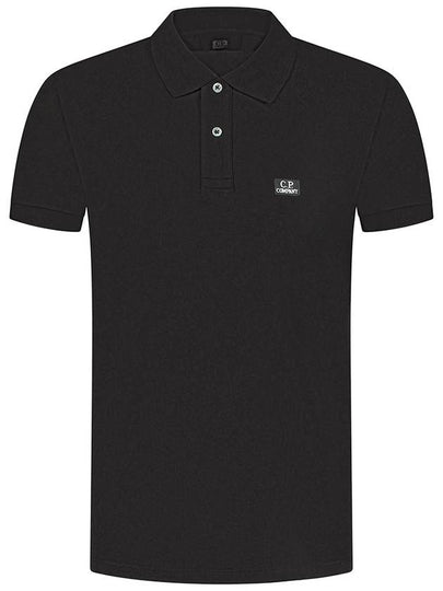 Logo Cotton Polo Shirt Black - CP COMPANY - BALAAN 2