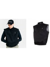 Golf High Neck Woven Vest Black - HENRY STUART - BALAAN 2