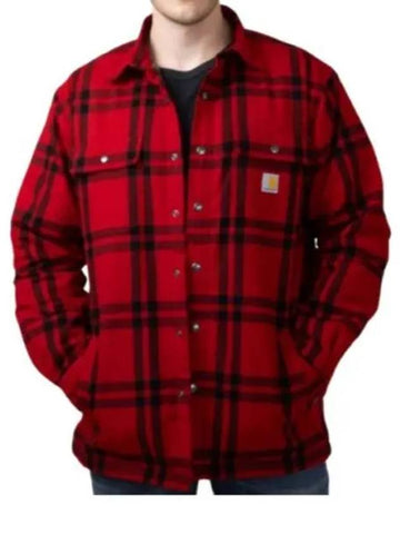 Relaxed Fit Flannel Sherpa Lined Shirt Jac 106354 R99 Jacket - CARHARTT - BALAAN 1