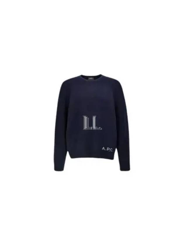 Edward Intarsia Knit Top Dark Navy - A.P.C. - BALAAN 2