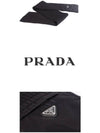 Triangle Logo Zipper Pocket Muffler Black - PRADA - BALAAN 8