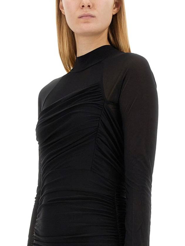 Midi One Piece N10HW602 001 BLACK - HELMUT LANG - BALAAN 5