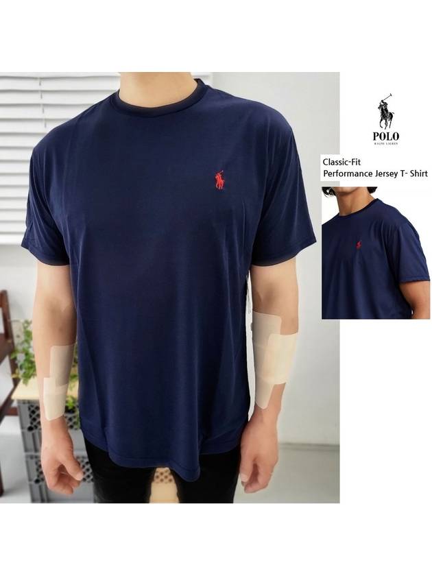 Polo short sleeve t shirt round performance jersey navy - POLO RALPH LAUREN - BALAAN 1