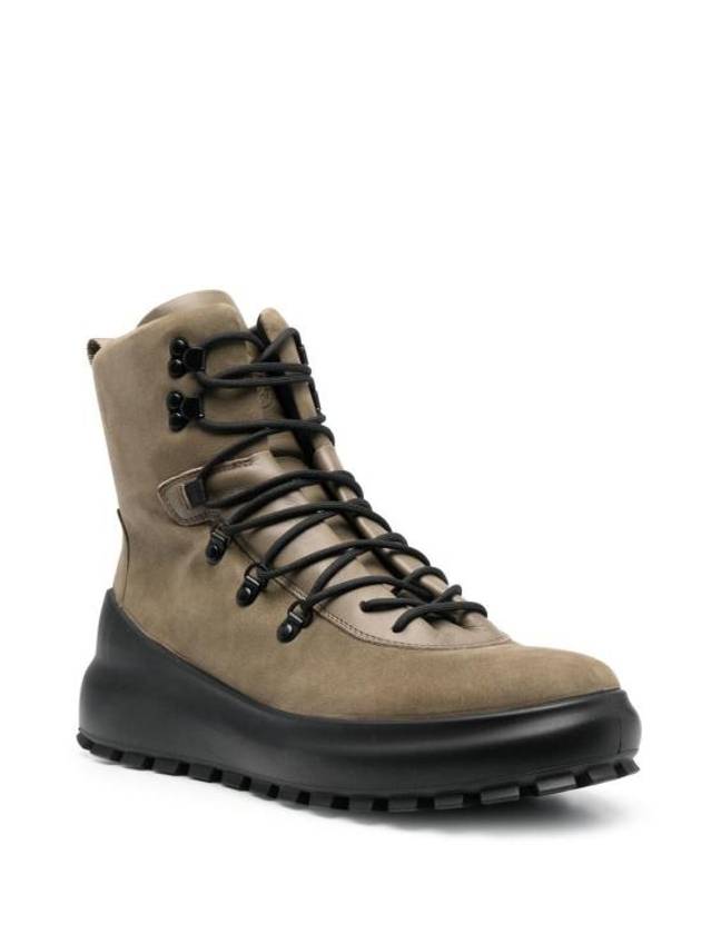 Hiking Leather Walker Boots Beige - STONE ISLAND - BALAAN 3