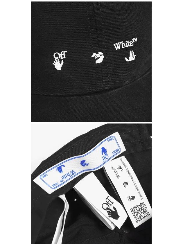 embroidery logo ball cap black - OFF WHITE - BALAAN.