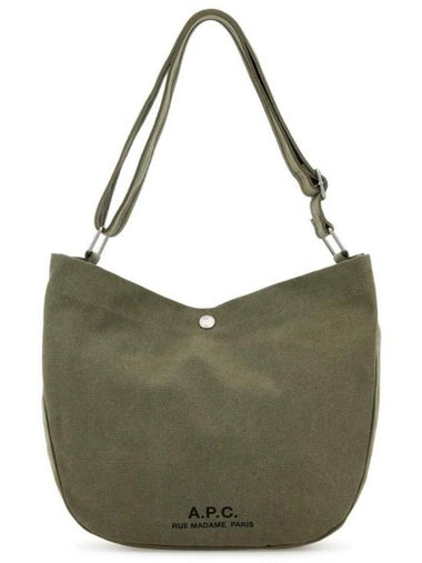 Logo Print Open Top Cross Bag Green - A.P.C. - BALAAN 1