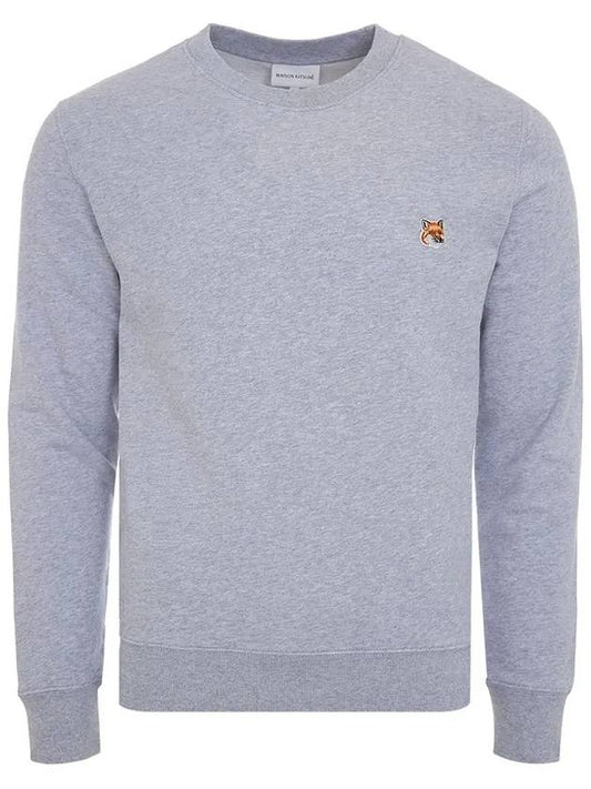 Fox Head Patch Regular Sweatshirt Light Grey Melange - MAISON KITSUNE - BALAAN 2