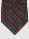 Interlocking G Silk Tie Navy - GUCCI - BALAAN 4