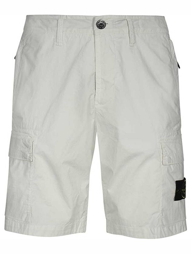 Cargo Bermuda Shorts White - STONE ISLAND - BALAAN 2