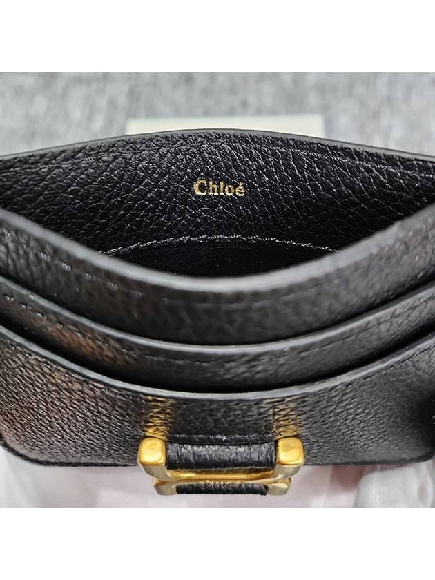 Marcie Leather Card Wallet Black - CHLOE - BALAAN 9