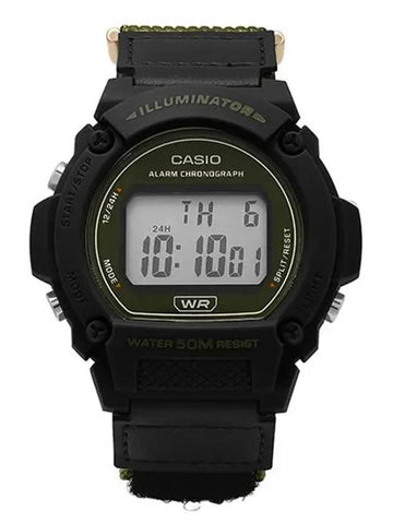 W 219HB 3AVDF 3A Digital Square Men s Urethane Watch - CASIO - BALAAN 1