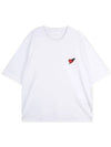 Punk Heart Short Sleeve TShirt White - NEIL BARRETT - BALAAN 4