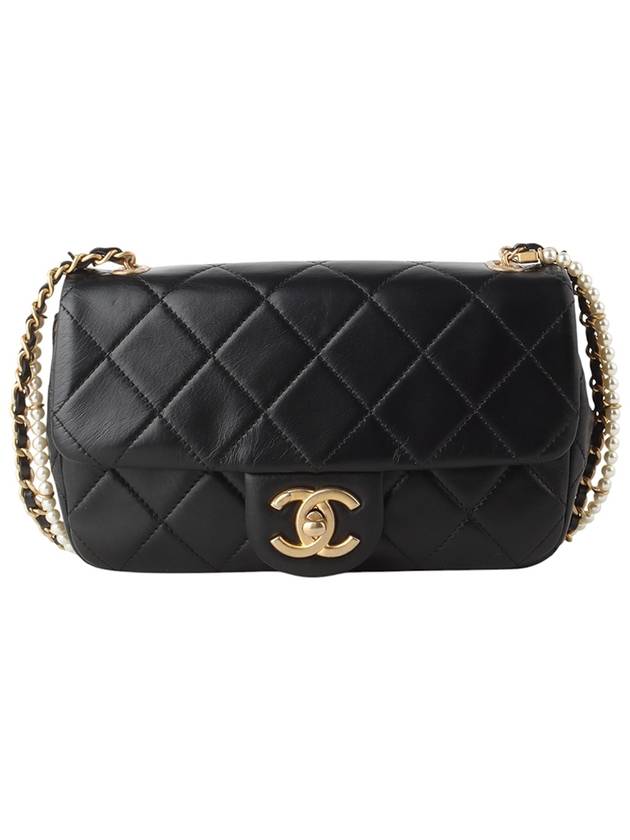 AS2210 Classic Pearl Calfskin Chain Mini Flap Bag 34234Y - CHANEL - BALAAN 1