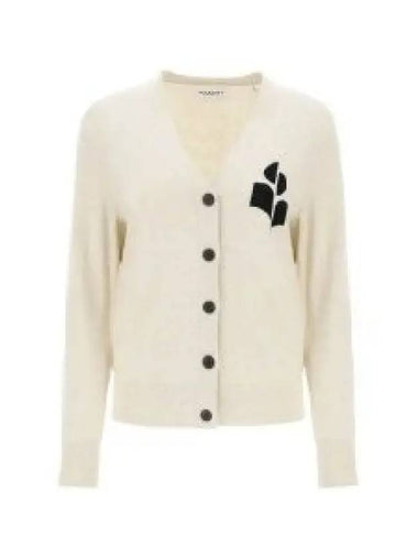 KARIN CA0008FA A1X05E 02LY logo cardigan 1120621 - ISABEL MARANT - BALAAN 1