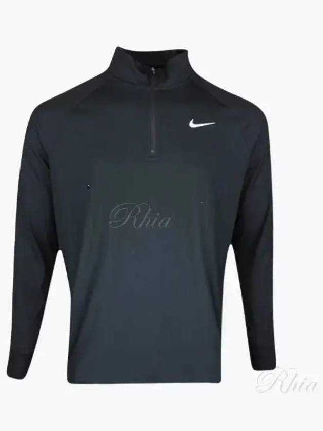 Golf Tour Dri-Fit ADV Half Zip Long Sleeve T-Shirt Black - NIKE - BALAAN 2