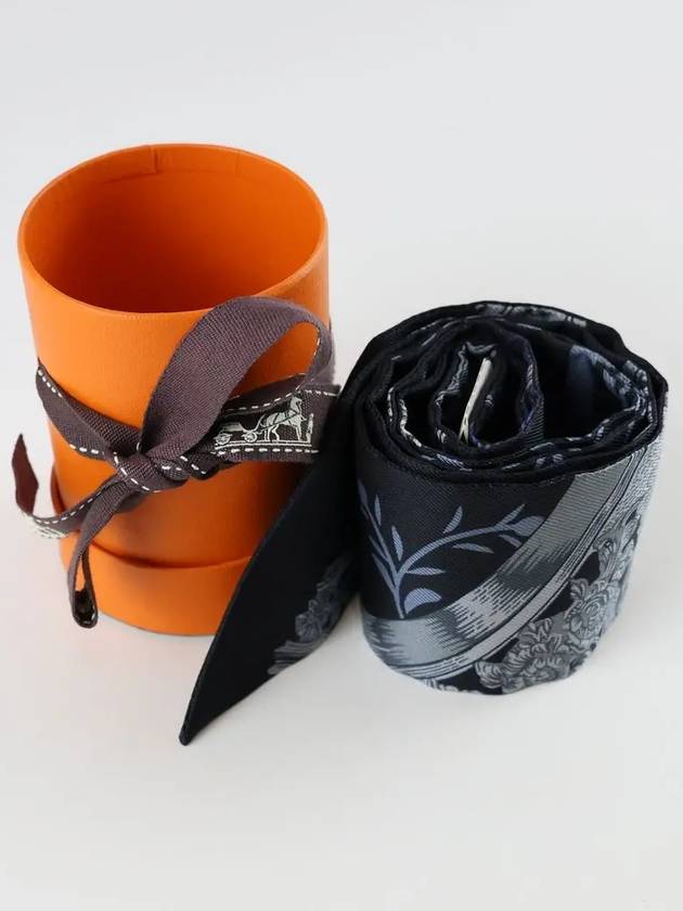 Etiers Remix Twilly Scarf Noir - HERMES - BALAAN 5