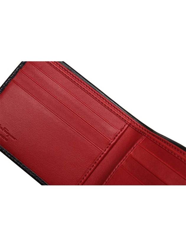 Gancini Half Wallet Black - SALVATORE FERRAGAMO - BALAAN 8