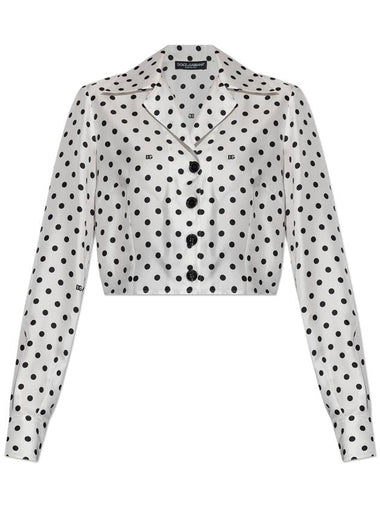 Dolce & Gabbana Silk Shirt, Women's, White - DOLCE&GABBANA - BALAAN 1