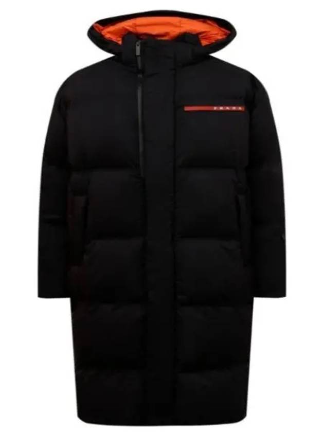 Logo Light Re-Nylon Down Padded Jacket Black - PRADA - BALAAN 2