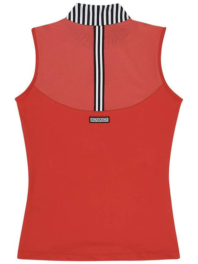 C23MTS013W Neck Point Half Top Red - CHUCUCHU - BALAAN 2