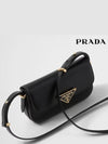 Leather Shoulder Bag Black - PRADA - BALAAN 5