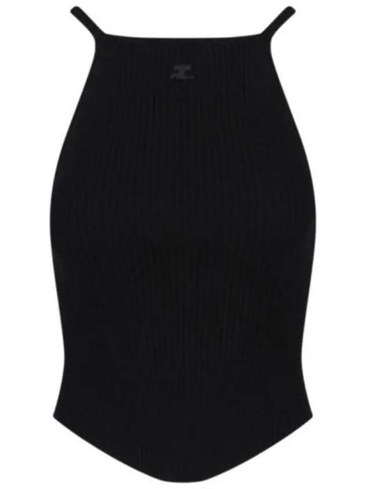 Holistic Ribbed Knit Sleeveless Black - COURREGES - BALAAN 2