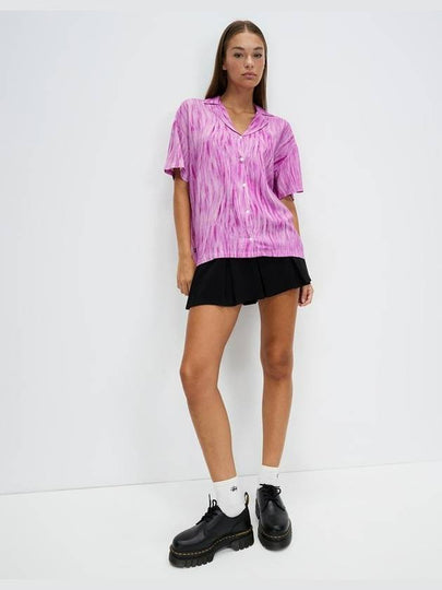 AU Australia ANIMAL Rayon Shirt ST124W1400 Pink WOMENS - STUSSY - BALAAN 2