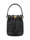 Monogram Mini Bucket Bag Black - TORY BURCH - BALAAN 3