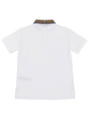 Kids check collar short sleeve t shirt JOHANE 8073160 A1464 Adults can wear - BURBERRY - BALAAN 2