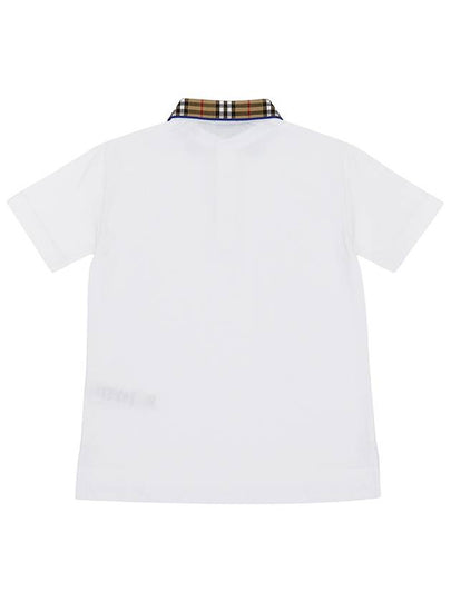 Kids check collar short sleeve t shirt JOHANE 8073160 A1464 Adults can wear - BURBERRY - BALAAN 2